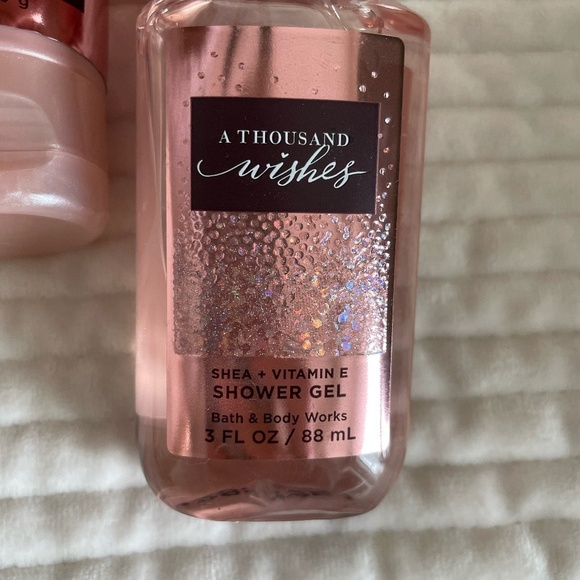 BATH & BODY A THOUSAND WISHES 3 OZ SHOWER GEL & 2.5 OZ BODY CREAM NWT - Picture 5 of 6